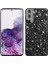 Samsung Galaxy S21 Fe 5g/galaxy S21 Fan Edition Elektraplatma Tpu Tampon+Sert Pc Geri Glitter Kapak Şok Geçirmez Moda Koruyucu Kasa-Siyah (Yurt Dışından) 1