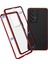 Samsung Galaxy A53 5g Anti-Fall Metal Tamponu+Çift Sandalı Temperli Cam Kabuk 360 Derece Her Şey Dereceli Koruma Manyetik Telefon Kapak-Kırmızı (Yurt Dışından) 1