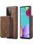 Samsung Galaxy A32 5G/M32 5g Çıkarılabilir Fermuar Cüzdanı Manyetik Absorpsiyon Telefon Kasası Deri Kaplı Tpu Kapak Kickstand-Kahverengi (Yurt Dışından) 1