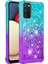 Samsung Galaxy A02S (164.2X75.9X9.1MM)/GALAXY A02S (166.5X75.9X9.2MM) Için Şok Geçirmez Gradyan ve Tpu Kabuğu -Baby Mavi/mor (Yurt Dışından) 3