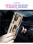 Samsung Galaxy A52 4G/5G/A52S 5g-Gold Için Zırh Anti-Fall Metal Yüzük Kickstand Tasarım Hibrit Pc Tpu Kabuğu (Yurt Dışından) 5