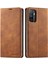 Samsung Galaxy A32 5G/M32 5g-Brown Için Fantasy Serisi Skin Duygu Deri Kılıf (Yurt Dışından) 1
