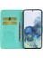 Baskı Baykuş Çiçek Deri Cüzdan Stand Samsung Galaxy S21 Fe-Cyan Için Telefon Kılıfı (Yurt Dışından) 5