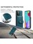 Samsung Galaxy A32 4g (Ab Versiyonu) 2'si 1 Arada Tasarım Deri Kaplı Tpu Kapak Cüzdanı Rfıd Engelleme Önleme Önleyici Telefon Kasası Mavisi (Yurt Dışından) 4