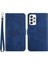 Kelebek Çiçeği Samsung Galaxy A53 5g Için Basılı Telefon Kapağı, Cüzdan Fonksiyonu Cilt Touch Pu Deri Stand Kabuğu El Kayış Mavisi (Yurt Dışından) 1