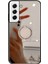 Samsung Galaxy S21 Fe 5g Için Ayna Tasarım Anti-Çizelge Anti-Koruyucu Kapak Tpu+Pc Metal Sac Ring Kickstand-Silver ile Hibrit Cep Telefon Kılıfı (Yurt Dışından) 1