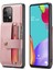 Samsung Galaxy A52 4G/5G/A52S 5g Deri Kaplamalı Tpu Kapak Anti-Çizgiye Iyi Korunabilen Çıkarılabilir Çıkarılabilir 2'si 1 Arada Cüzdan Rfıd Engelleme Telefon Vaka-Pembe (Yurt Dışından) 1
