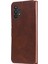 Samsung Galaxy A32 5G/M32 5g-Brown Için Klasik Dokulu Cüzdan Stand Flip Deri Telefon Kılıfı (Yurt Dışından) 3