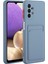 Samsung Galaxy A32 4g-Blue Için Kart Tutucu Kapağı ile Damla Dayanıklı Yumuşak Tpu Telefon Kılıfı (Yurt Dışından) 1