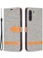 Samsung Galaxy S21 FE/S21 Lite-Gre Için Birleştirme Kot Pantolon Yüzey Deri Telefon Kapağı Cüzdan Standı Çantası (Yurt Dışından) 1