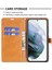Samsung Galaxy S21 FE/S21 Lite-Gre Için Birleştirme Kot Pantolon Yüzey Deri Telefon Kapağı Cüzdan Standı Çantası (Yurt Dışından) 5