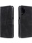 Perçin Dekor Cilt Hissi Ekleyen Deri Cüzdanı Samsung Galaxy A32 4g (Ab Versiyonu) Için Koruyucu Kapak -Black (Yurt Dışından) 2
