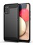 1.8mm Fırçalanmış Yüzey Tpu Kılıf Hava Yastığı Tamponlama Köşeler Karbon Fiber Doku Samsung Galaxy A02S (164.2X75.9X9.1MM) Için Koruyucu Kapak -Black (Yurt Dışından) 1