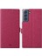 Samsung Galaxy S21 Fe-Rose Için Cüzdan Tasarım Deri Telefon Stand Kapağı (Yurt Dışından) 1