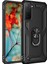 Samsung Galaxy S21 Fe-Black Için Finger Ring Kickstand ile Fall Anti-Fone Hibrid Pc+Tpu+Metal Kılıf Kapağı (Yurt Dışından) 2