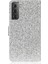 Cüzdan Stand Tasarımı Hafif Toz Deri Kılıf Samsung Galaxy S21 Fe-White Için El Kayışı ile Deri Kılıf (Yurt Dışından) 2