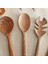 Ahşap Tahta Servis, Sunum Kaşığı ve Spatula Seti - El Yapımı - Ceviz Ağacı 3