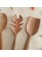 Ahşap Tahta Servis, Sunum Kaşığı ve Spatula Seti - El Yapımı - Ceviz Ağacı 4