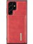 Samsung Galaxy S22 Ultra 5g-Red Için Çıkarılabilir 2'si 1'si Cüzdan Telefon Kılıfı Desteği Kablosuz Şarj Hibrit Telefon Koruyucusu (Yurt Dışından) 2