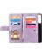 9 Kart Yuvaları Pu Deri+Tpu Katlanabilir Stand Cüzdan Telefon Kılıfı Kapak Samsung Galaxy S22+5G-PURPLE Için Fermuar Cepi (Yurt Dışından) 4