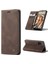 Samsung Galaxy A02S (166.5X75.9X9.2MM) Pu Deri Cüzdan Kasası Gizli Manyetik Emilim Standı Özellik Flip Kapak-Coffee (Yurt Dışından) 1