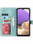 Samsung Galaxy A32 5g 5g R61 Doku Düşük Dikiş Telefon Kılıfı Tasarımı Çift Taraflı Manyetik Toka Deseni Baskılı Pu Deri Kapak Stand-Işık Yeşil (Yurt Dışından) 4
