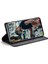 Samsung Galaxy S22+5G Manyetik Kapatma Kabuğu Için, Tam Koruma Retro Mat Pu Deri Deri Cüzdan Flip Stand Kapağı Rfıd Blowstıng-Black (Yurt Dışından) 5