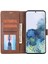 Samsung Galaxy S21 Fe 5g Damla Geçirmez Telefon Flip Deri Kılıf Cüzdanı Manyetik Tokalı Deri Kılıf Cüzdanı Anti-Çizelge Birleştirme Telefon Koruyucu Kapak Stand-Brown (Yurt Dışından) 5