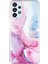 Samsung Galaxy A52 4G/A52 5G/A52S 5g Imd Tpu Tpu Tpu Geri Kapama Bırak-Kötü Mermer Desen Vaka-Pembe/mavi (Yurt Dışından) 1