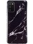 Samsung Galaxy A02S (164.2X75.9X9.1MM) Esnek Tpu Telefon Geri Kapağı Imd Mermer Desen Şok Geçirmez Kasa-Siyah (Yurt Dışından) 1