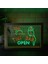 Yeşil ve Kırmızı 23X17 cm Tiki Bar Açık Papağan Çift Renkli LED Neon Burcu Fotoğraf Çerçevesi Yaratıcı Masa Lambası Yatak Odası Masası Ahşap 3D Gece Lambası (Yurt Dışından) 1