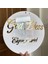 Metni Bize Gönderin 20CM Genişlik Kişiselleştirilmiş Yuvarlak 3D Akrilik Isim Tabela Iş Logosu Ayna Altın Metin Bebek Duş Düğün Parti Doğum Günü Zemin Centerpiece (Yurt Dışından) 5