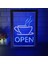 Beyaz ve Mavi 17X23 cm Açık Kahve Fincanı Kafe Bistro Mağaza Çift Renkli LED Neon Burcu Fotoğraf Çerçevesi Yaratıcı Masa Lambası Yatak Odası Masası Ahşap 3D Gece Lambası (Yurt Dışından) 1