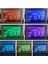 7 Renk 32X22 cm Bar Şişe Cam Ekran Açık Çift Renkli LED Neon Burcu Fotoğraf Çerçevesi Yaratıcı Masa Lambası Yatak Odası Masası Ahşap 3D Gece Lambası (Yurt Dışından) 1