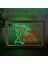 Yeşil ve Kırmızı 23X17 cm Havuz Köpekbalığı Snooker Odası Man Cave Hediye Çift Renkli LED Neon Burcu Fotoğraf Çerçevesi Yatak Odası Masası 3D Gece Lambası (Yurt Dışından) 1