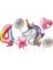 6 Adet Numarası Set-6 Unicorn Doğum Günü Dekorasyon Unicorn Lateks Balonlar Kağıt Bardaklar Saman Peçeteler Masa Örtüsü Kız Doğum Günü Bebek Gösterisi Parti Malzemeleri (Yurt Dışından) 1