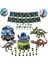 Yumurta Balon 7 Jurassic Dinozor Balon Seti Dıy Sahne Orman Yaban Hayatı Tema Parkı Düzenleme Seti Çocuk Doğum Günü Dinozor Kek Süslemeleri (Yurt Dışından) 3