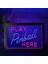 Mavi ve Kırmızı 23X17 cm Langırt Odası Burada Oyna Oyunu Man Cave Bar Çift Renkli LED Neon Burcu Fotoğraf Çerçevesi Yatak Odası Masası 3D Gece Lambası (Yurt Dışından) 1