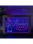 Mavi ve Kırmızı 23X17 cm Nargile Bar LED Neon Burcu Fotoğraf Çerçevesi Yaratıcı Masa Lambası Yatak Odası Masası Ahşap 3D Gece Lambası (Yurt Dışından) 1