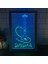 Yeşil ve Mavi 17X23 cm Nargile Nargile Dükkanı Ev Odası Man Cave Dekorasyon Çift Renkli LED Neon Burcu Fotoğraf Çerçevesi Yatak Odası Masası 3D Gece Lambası (Yurt Dışından) 1