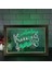 Beyaz ve Yeşil 23X17 cm Karaoke Pub Bar Club Kutusu Nr Çift Renkli LED Neon Burcu Fotoğraf Çerçevesi Yaratıcı Masa Lambası Yatak Odası Masası Ahşap 3D Gece Lambası (Yurt Dışından) 1