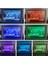 7 Renk 23X17 cm Vıp Salonu Kokteyller LED Neon Burcu Fotoğraf Çerçevesi Yaratıcı Masa Lambası Yatak Odası Masası Ahşap 3D Gece Lambası (Yurt Dışından) 1