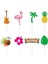 8 Adet Kek Toppers 8 Adet Hawaii Parti Gözlükleri Fotoğraf Dekorasyon Sahne Flamingo Parti Ananas Gözlük Yaz Plaj Partisi Komik Makaleler (Yurt Dışından) 1