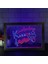 Mavi ve Kırmızı 23X17 cm Karaoke Pub Bar Club Kutusu Nr Çift Renkli LED Neon Burcu Fotoğraf Çerçevesi Yaratıcı Masa Lambası Yatak Odası Masası Ahşap 3D Gece Lambası (Yurt Dışından) 1