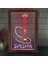Beyaz ve Kırmızı 17X23 cm Nargile Nargile Dükkanı Ev Odası Man Cave Dekorasyon Çift Renkli LED Neon Burcu Fotoğraf Çerçevesi Yatak Odası Masası 3D Gece Lambası (Yurt Dışından) 1