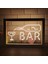 1 Renk Sıcak Renk 23X17 cm Bar Şişe Cam Ekran Açık Çift Renkli LED Neon Burcu Fotoğraf Çerçevesi Yaratıcı Masa Lambası Yatak Odası Masası Ahşap 3D Gece Lambası (Yurt Dışından) 1