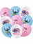 18 Adet Balon Pembe Lilo ve Stitch Tema Parti Malzemeleri Set Mutlu Doğum Günü Banner Kek Topper 3D Balonlar Bebek Duş Çocuk Kız Parti Iyilik (Yurt Dışından) 1