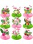 15 Adet Balonlar 9 Adet Hawaii Flamingo Centerpieces Flamingo Düğün Doğum Günü Partisi Tropikal Aloha Luau Yaz Orman Flamingo Parti Malzemeleri (Yurt Dışından) 2