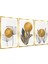 Gold Yapraklar Triple Cam Tablo 2