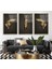 Gold Yapraklar Triple Cam Tablo 1